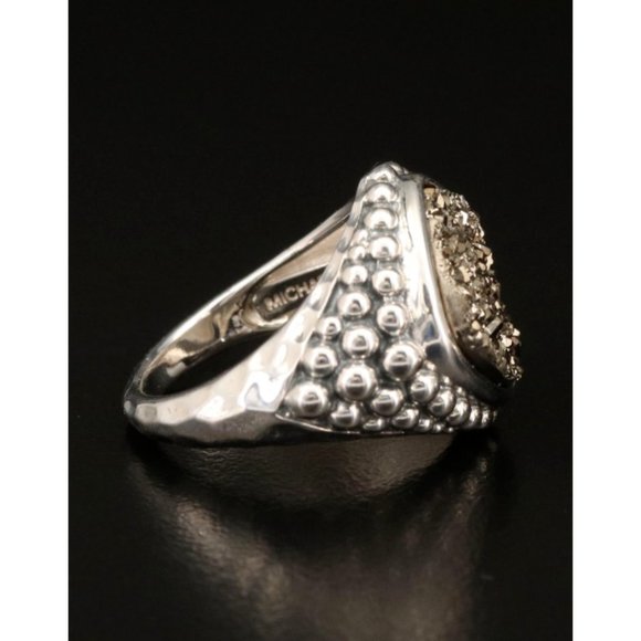 Michael Dawkins Sterling Silver Druzy Ring - Size 5.25 - Picture 6 of 8